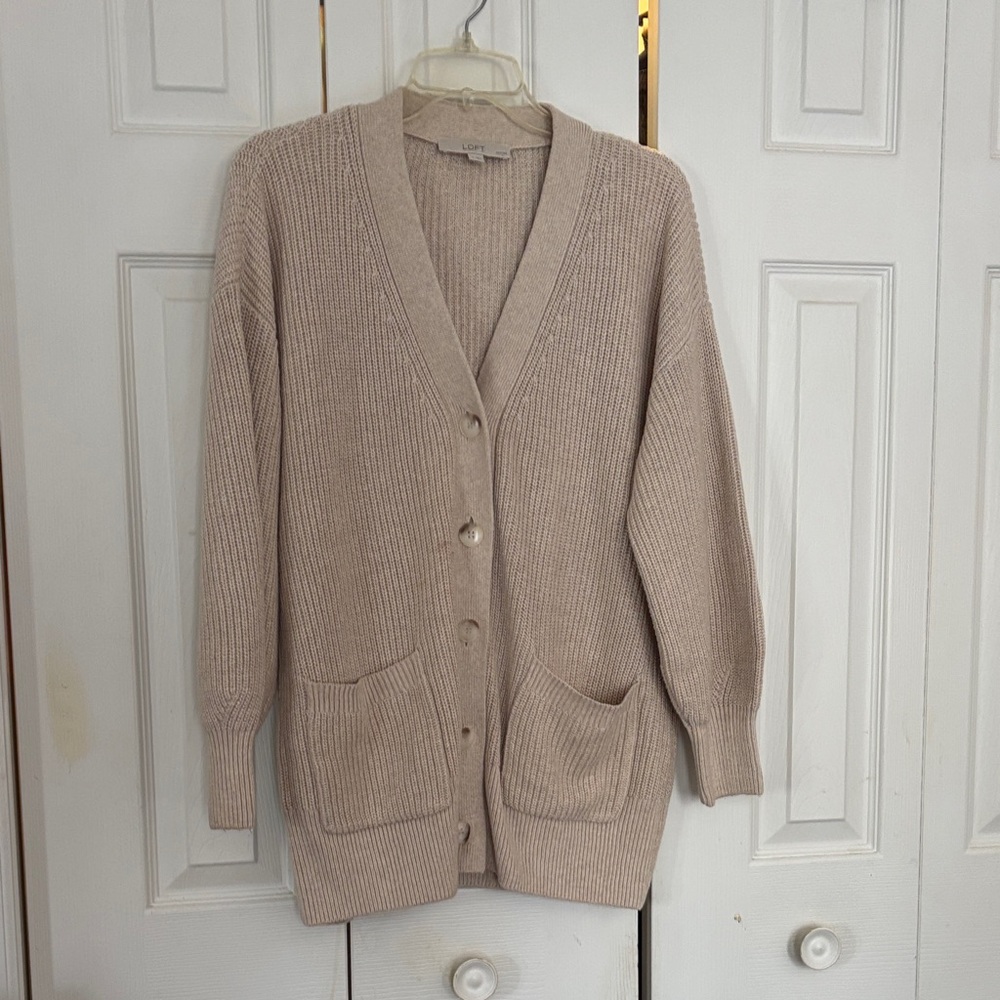LOFT cream sweater